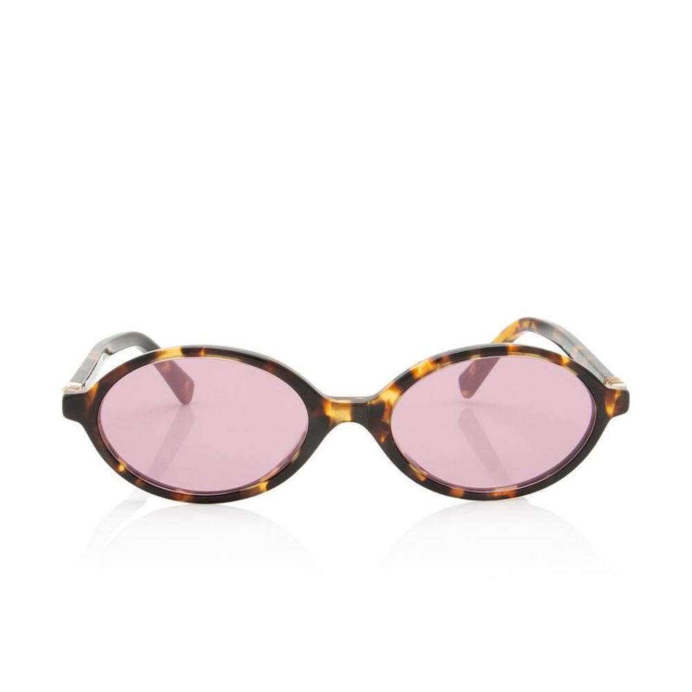 Miu Miu Logo Oval Sunglasses